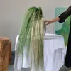 Flores Verdes Eternas, Atmosfera de Primavera, Buquês para Loja, Decoração de Roupas Femininas, Materiais Florais de Galhos Secos, Cena de Arranjo Floral para Recepção