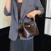 Bolso pequeño chic y exquisito de estilo coreano para mujer, nuevo modelo 2026, bolso tipo cesta, bolso cruzado moderno y versátil
