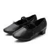 Sapatos de Dança Adulto Feminino em Couro Genuíno com Salto Prática Yoga Dança Folclórica Solado Macio Dança do Ventre Indoor Balé Dança Clássica