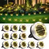 Lámpara Solar Exterior Lámpara de Patio Mini Lámpara Subterránea Lámpara de Césped de Acero Inoxidable Decoración de Jardín Lámpara de Piso para Villa