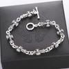 Pulseira de Cruz Americana de Quan Zhilong para Homens e Mulheres Moda Corvo Moda Casais Retro Pulseira de Nicho de Alta Qualidade