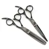 Tijeras de Peluquería Personalizadas Wahl Negras con Rodamiento de 6.0 pulgadas Tijeras para Cortar el Cabello Tijeras Planas Tijeras para Flequillo