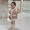 Roupas de bebê Roupas de outono e inverno Bebê Inverno Colete grosso Jaqueta Coreana Roupas infantis Meninas Colete Base terno