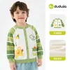 [Coleção de Cardigãs] Roupas Infantis Dudu Roupas de Exterior Infantis Roupas de Outono Suéteres de Malha para Meninos Outono 2026 Novo Estilo