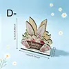 Porta Servilletas de Madera con Conejo Lindo de Pascua Transfronterizo, Soporte de Almacenamiento, Artículo Práctico de Almacenamiento y Decoración con Temática Festiva, Dos en Uno