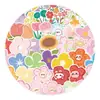 60 Pegatinas de Flores de Dibujos Animados Coloridas para Graffiti para Decoración Transfronteriza de Maletas, Fundas de Teléfono y Cuadernos al por Mayor