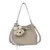 Bolso de Hombro Cruzado de Tejido de Moda Otoñal Transfronterizo para Mujer 2026 Nueva Moda Más Vendido Bolso Bandolera Cubo para Viajar
