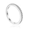 Anillo Europeo y Americano Transfronterizo de Plata S925 para Mujer Anillo de Fila de Plata de Ley Anillo de Plata de Fila para Mujer Diamante de Fila Grande Circonita