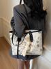 Bolso Exterior Individual de Gran Capacidad para Mujer Primavera y Verano Versátil 2025 Nueva Moda Casual Estampado Bolso de Hombro Bolso Tote para Viajes