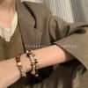Pulsera de cuentas vintage china recomendada por el libro Red Riding para mujer, pulsera de diseño apilado de nicho para otoño e invierno, pulsera con sentido de novia.