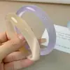 Pulsera de Ojo de Gato Blanco Natural Luna Blanca Plata Hielo para Mujer Pulsera de Jade Pulsera de Belleza de Ágata Hielo Alto para Mujer