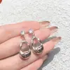 Brincos Pendentes Estrela Explosiva Estilo Garota Doce e Cool Picante para Mulheres, Brincos de Nicho de Alto Padrão, Novo Design Versátil e Estiloso