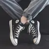 Zapatos de Lona para Hombre Zapatos de Caña Alta para Hombre Tenis Casuales de Moda para Hombre 2024 Nuevos Zapatos de Tela de Verano para Pareja Zapatos Vulcanizados de Color Sólido