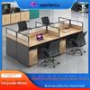Divisória de Tela para Mesa de Funcionário Combinação para Várias Pessoas Parede com Porta-Cartões Mesa e Cadeira para Estação de Trabalho de Funcionário Tela para Mesa