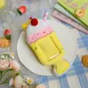 Serie de Portatarjetas de Peluche Lindos de Dibujos Animados Bolsa para Guardar Identificación de Estudiante Funda Protectora para Tarjeta de Foto de Ídolo Venta al por Mayor
