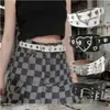 Estilo Japonês Y2K Milênio Garota Popular Tendência INS Yabi Estiloso TrendYY Rua Rebite Corrente de Cintura de Metal Cinto de PU