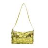 Bolsa de almohada simple casual de estilo extranjero nuevo estilo de verano 2025 moda lentejuelas simple para mujer bolso de hombro personalizado