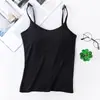 Chaleco Nuevo Estilo para Niñas Color Sólido Sin Tirantes de Tirante con Almohadilla en el Pecho Top para Verano de Mujer Apretado Base Anti-movimiento Envoltura de Pecho