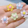 Flor de Resina Color Macarrón Transparente como el Hielo Accesorios para Joyería DIY Pasador para el Cabello Accesorios para el Cabello Pegamento Cremoso Funda de Teléfono Material Decorativo