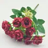 Flores artificiales de rosa de cinco cabezas estilo ins accesorios de fotografía muebles para el hogar adornos de boda decoración suave para el hogar decoración de flor artificial