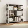 Estante de chão, unidade de prateleiras, armazenamento estilo grade, estante integrada, de parede, armazenamento e expositor multicamadas em aço simples