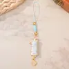Nuevo Colgante de Llavero de Bambú de la Fortuna Brocado Canción Nueva para Teléfono DIY Souvenir Cultural Creativo Recuerdo de Viaje Adorno Pequeño