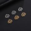 Acessórios de joias 18K chapeamento de ouro titânio aço símbolo infinito amor DIY colar brincos chaveiro pulseira pingente pequeno