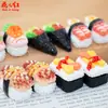 Nueva Serie de Muñecas Comida de Sushi Deliciosa 3D Hecha a Mano Casa de Muñecas Comida Juego DIY Pegamento de Crema Resina Accesorios Colgante