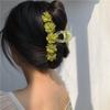Pinza de metal grande de alta calidad con forma de tiburón, estilo coreano, horquilla de perla para el cabello, accesorios para el cabello de estilo inmortal.