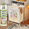 Cesta de Lavandería de Gran Capacidad para Uso Doméstico, Contenedor de Almacenamiento de Ropa, Cubo para Juguetes, Cesta de Lavandería para Baño para Ropa Sucia
