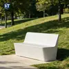 Respaldo Minimalista Asiento de Sofá de Hormigón Visto Taburete GRC para Jardín Exterior Silla de Ocio Paisajismo Comunitario Personalizado