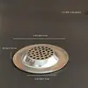 Diâmetro Externo 7,3cm Ralo de Chão para Esgoto de Banheiro Filtro Anti-Entupimento Tampa de Ralo de Chão em Aço Inoxidável Filtro de Pia