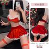 Yiyue lingerie sexy vestido de Natal sexy saia suspensório quente feminino role-playing uniforme tentação terno 8588