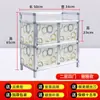 Gabinete de Aleación de Aluminio Aparador Gabinete Gabinete de Platos Gabinete de Vino Gabinete de Té Almacenamiento Doméstico Gabinete Simple Gabinete de Almacenamiento de Cocina