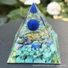 Pirâmide de Bola de Cristal de Novo Produto Transfronteiriço Cascalho de Cristal Resina Epóxi Decoração de Mesa para Casa Comércio Exterior Pedra Exquisita
