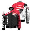 Invierno Europeo y Americano para hombre Nueva Moda Urbana Fitness Deportes Uniforme de Béisbol Aviador Digital 3D Chaqueta con logo de coche para hombre