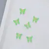 Joyería para Uñas Artísticas de Mariposa Artificial Luminosa Pintada Colorida Accesorios de Pasador de Pelo para Uñas Fluorescentes, Aretes