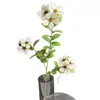 Flor de Vinca Artificial, Flor Falsa de Alta Calidad para Bodas, Producto Terminado para Decoración de Sala de Estar, Flor de Plástico