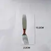 Conjunto de Talheres de Aço Inoxidável 304, Colher e Garfo, Colher de Sopa, Louça Infantil Doméstica, Colher Yuanbao, Colher para Comida Complementar, Garfo para Frutas