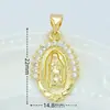 Fábrica de Origen Joyería con Microincrustaciones Accesorios Colgante de Ángel Virgen María Serie Religiosa Colgantes