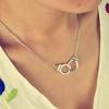 Joyería transfronteriza europea y americana moda creativa popular cadena de clavícula película 50 grados gris SM hebilla de mano esposas collar