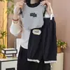 Roupa de Verão 2026 para Meninas Pequenas Irmãs Nova Moda Casual Bebê Colete Fino Calça Anti-Mosquito Roupa de Verão