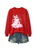 Amazon eBay loja independente moletom fofo e divertido feminino fantasma laço coração dente-de-leão comércio exterior transfronteiriço