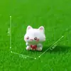 Figura de Gato Cumprimentando Fofa para Paisagens em Miniatura, Acessórios de Decoração de Jardim DIY, Enfeites em Miniatura