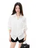 Camisa blanca de manga corta iamX para mujer, diseño de verano, estilo nicho, top de alta gama entallado a la cintura, nuevo modelo 2026