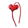 Xin Tian diadema nueva transfronteriza Europa y Estados Unidos Día de San Valentín diadema simple de lentejuelas con forma de corazón de durazno 0.5 suministro de horquillas finas