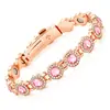 Pulseira Magnética Redonda Popular com Pedras Inteiras Transfronteiriça Moda Europeia e Americana Fecho de Linha Única Pulseira Magnética Antiestática para Mulheres em Estoque