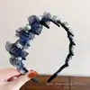 Diadema de estilo de cabello para la frente de caña alta 2026, versátil con dientes para un agarre antideslizante, diadema para lavarse la cara, colección de accesorios para el cabello para mujeres