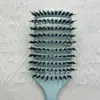 Fornecido diretamente do fabricante, o Pente Oco de Cerdas Macias é Suave nas Raízes do Cabelo, Não Danifica os Fios e é Adequado para Uso Doméstico para Alisar o Cabelo sem Embaraços