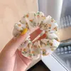 Scrunchie de Alta Qualidade Estilo Coreano para Mulheres, Elástico de Cabelo com Laço de Tecido da Moda, Acessório de Cabelo Corda para Coque Doce e Fofo
